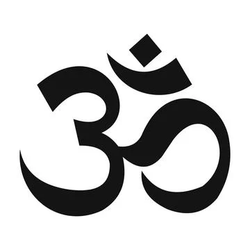 Arabic letters simple icon Stock Illustration