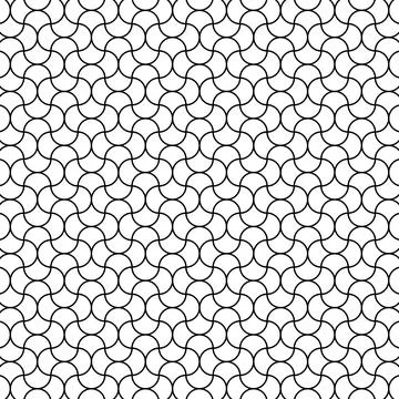 Arabic Linear Black White Pattern Background Stock Illustration