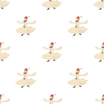 Arabic man pattern seamless vector Stockillustratie