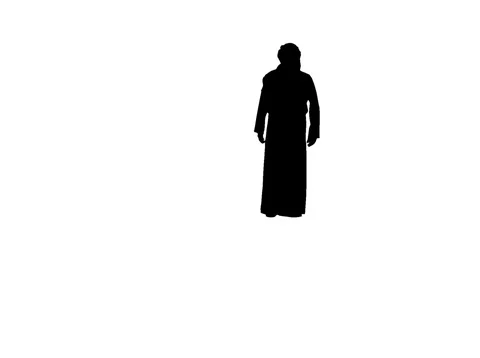 Arabic man - Silhouette 01 Stock Footage 97570722