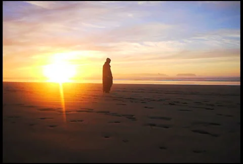 Arabic Man Silloutte Stock Footage 34287912