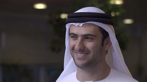 An Arabic man smiling at the camera. Stock Footage 46868144