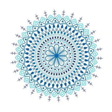 Arabic Mandala Circle Pattern Illustration of Decorative Floral Islamic Design Stock Illustration