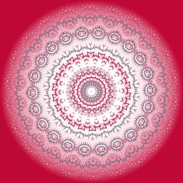 Arabic mandala colored 스톡 일러스트