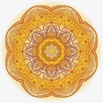 Arabic mandala Stock Illustration