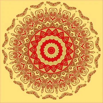Arabic mandala 스톡 일러스트