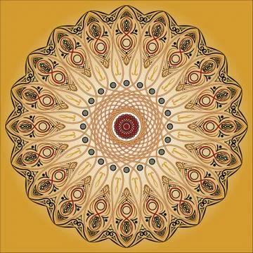 Arabic mandala 스톡 일러스트