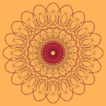 Arabic mandala Stock Illustration