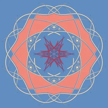 Arabic mandala Stock Illustration