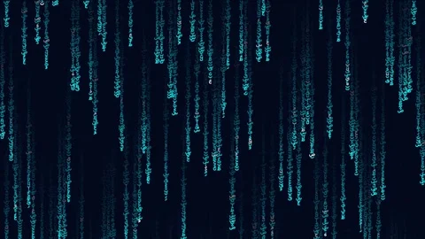 Arabic Matrix Digital Rain Falling Code Background Stock-Footage 331547170