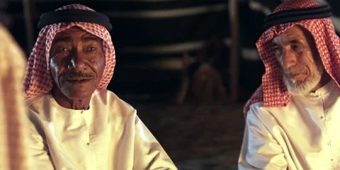 Arabic men having a conversation. Stock Footage 46870675