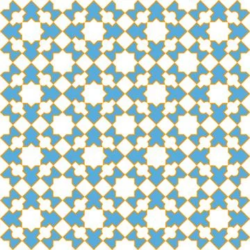 Arabic mosaic seamless pattern. Arabic style digital tapestry, textile print. Stock Illustration
