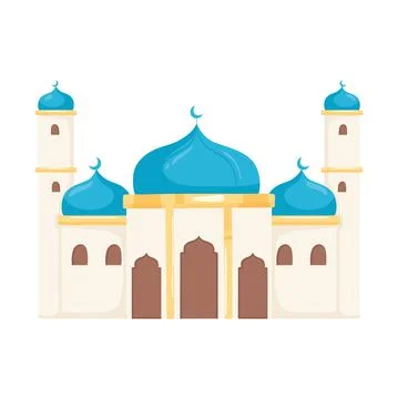 Arabic mosque building Ilustración de archivo