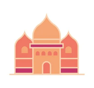 Arabic mosque building Ilustración de archivo