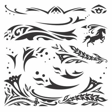 Arabic ornaments Illustrazione stock