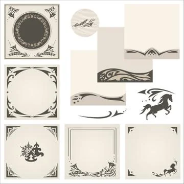 Arabic ornaments Illustrazione stock