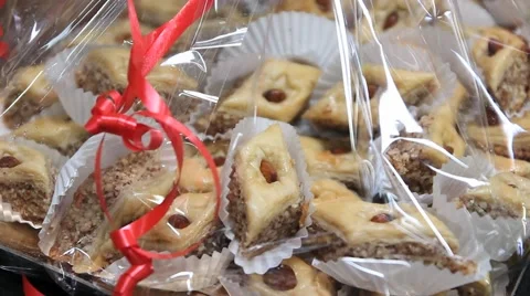 Arabic pastry Stock Footage 46304613