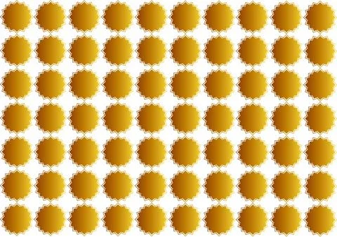 Arabic patern with golden color gradient 4 Stock Illustration