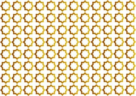 Arabic patern with golden color gradient 5 Stock Illustration