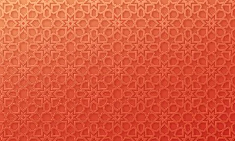 Arabic pattern background. Islamic ornament vector. Stockillustratie