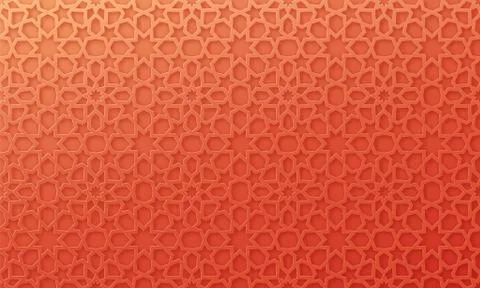 Arabic pattern background. Islamic ornament vector. Stockillustratie