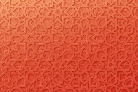 Arabic pattern background. Islamic ornament vector. Stock Illustration