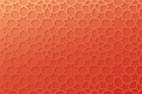 Arabic pattern background. Islamic ornament vector. Stockillustratie