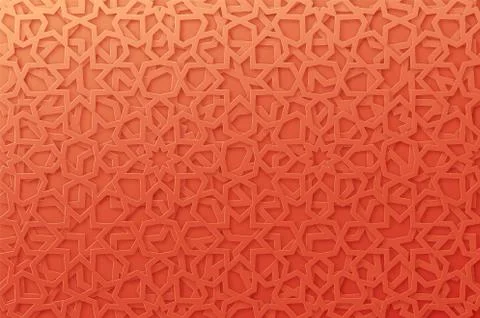 Arabic pattern background. Islamic ornament vector. Stockillustratie