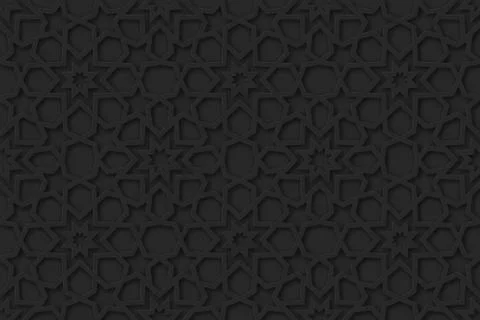 Arabic pattern background. Islamic ornament vector. Geometric 3d shape. Textu 스톡 일러스트