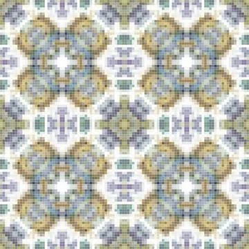 Arabic pattern background, islamic ornament. arabic tile, or arabic zellij .. Stock Illustration