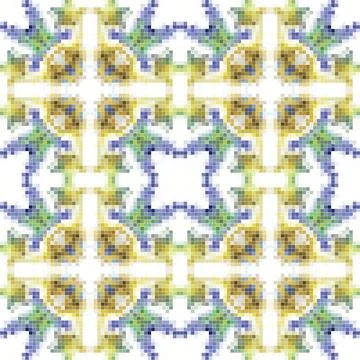 Arabic pattern background, islamic ornament. arabic tile, or arabic zellij .. Stock Illustration