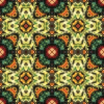 Arabic pattern background, islamic ornament, arabic tile or arabic zellij, .. Stock Illustration