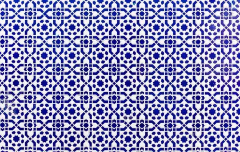 Arabic pattern background, oriental islamic ornament. Moroccan tile, or Moroccan Stock Photos