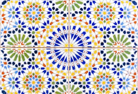 Arabic pattern background, oriental islamic ornament. Moroccan tile, or Moroccan Stock Photos