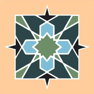 Arabic pattern deisgn Stock Illustration
