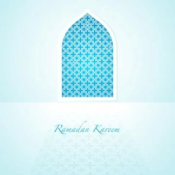 Arabic pattern on mosque window Stock Illustration