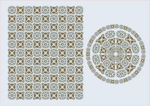 Arabic Pattern, ornamental flowers Vector illustration Stockillustratie