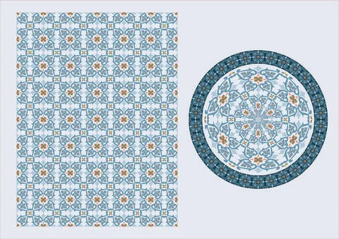 Arabic Pattern, ornamental flowers Vector illustration Stock Illustration