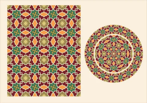 Arabic Pattern, ornamental flowers Vector illustration イラスト素材