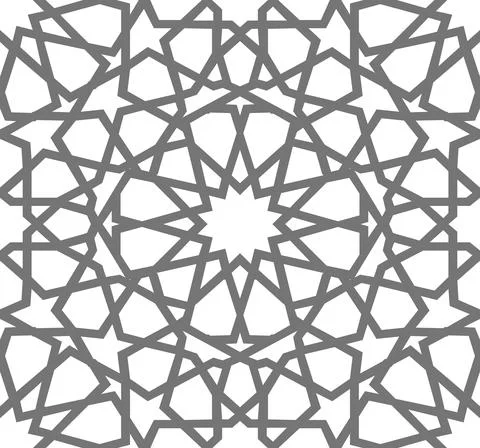 Arabic pattern ramadan mubarak muslim star pattern simple. Flower square design Stock Illustration