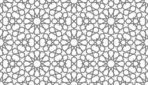 Arabic pattern ramadan mubarak muslim star pattern simple. Flower square design Stock Illustration