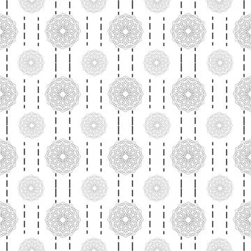 Arabic pattern seamless background. Geometric muslim ornament backdrop. Gre.. Stock Illustration