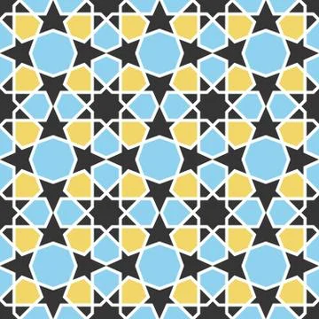 Arabic pattern. Seamless vector background 库存插图