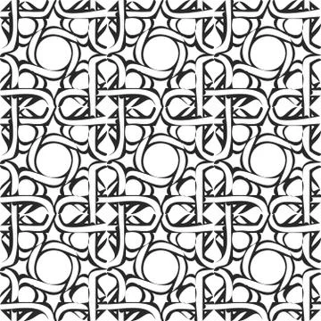 Arabic pattern. Seamless vector background Stock Illustration