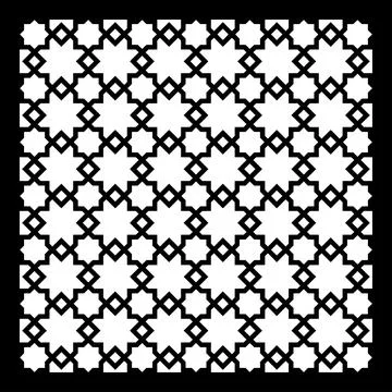 Arabic pattern. Template for laser cutting. Vector Stockillustratie