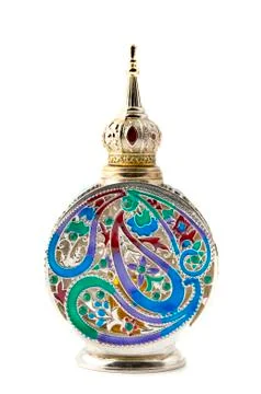 Arabic perfume bottle Stock Photos