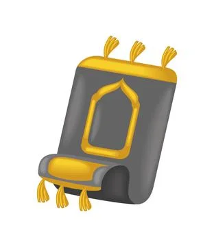Arabic prayer mat traditional Stock Illustration
