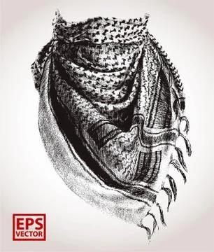 Arabic scraf 스톡 일러스트