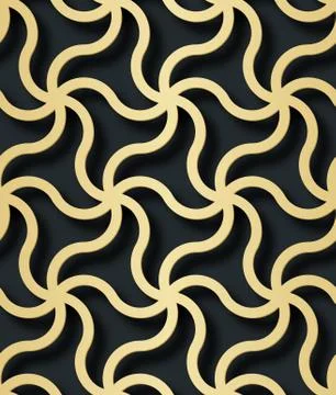 Arabic seamless pattern with 3D effect for the festive design of the brochure Illustrazione stock