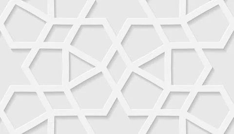 Arabic seamless pattern with classic islamic culture ornament. White background Illustrazione stock
